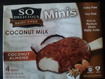 Frozen non-dairy bars